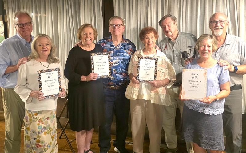 SMT photo/Sara Eisinger.  The Fryemont Inn plays a monumental role in the lives of these four couples, Luke and Terry McBee, Mike and Honey Burrell, Charles and Sarah Jane Rice, and Joe and Lucy Fleming, as they celebrate their anniversaries. 